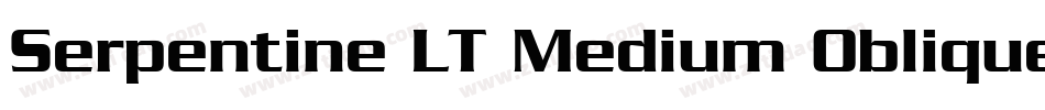 Serpentine LT Medium Oblique字体转换